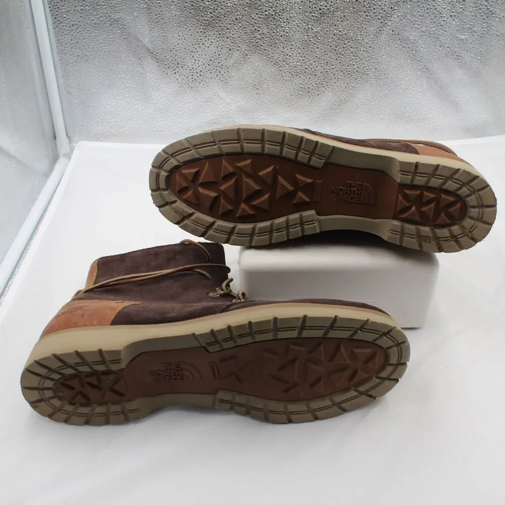 The North Face Ballard Lace II Suede Ankle Boots Women's Size 10 Brown Leather